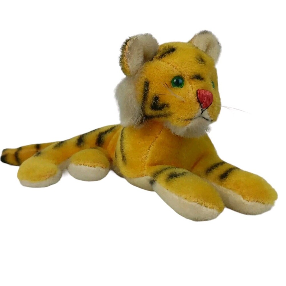 Dream Pet Tiger Dakin Japan Vintage Rare 1960's Green Eyes Mohair 10'' Long